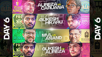 Gukesh vs Hikaru, MVL vs Vishy, Gukesh vs Firouzja  | Day 6 Tech Mahindra Global Chess League 2025