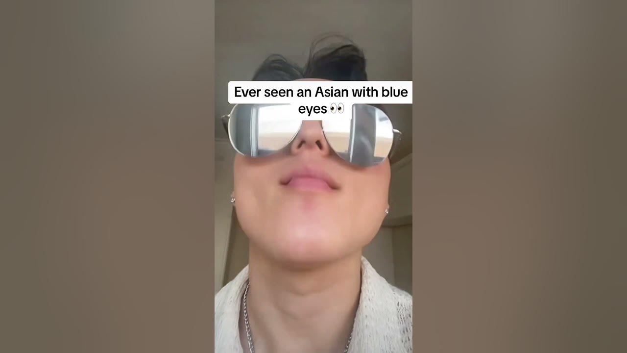 Ever seen an Asian with blue eyes? #asian #blue #eyes #trending #shorts