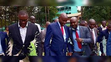 HON. DR. ANDREW MAUBI ON CS MACHOGU'S AND ICT CAS ELIUD OWALO VISIT TO NYABURURU GIRLS TODAY.