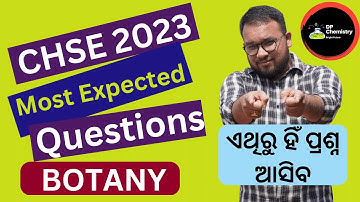 CHSE 2023 | Botany Super Selection Long & Shot Questions | DP Chemistry