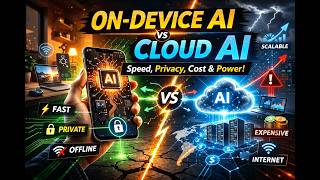 On-Device AI vs Cloud AI #ai #artificialintelligencedaily #nextgenai #technology #technology