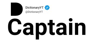 Captain Synonyms Thesaurus Similar Words