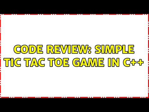 Code Review: Simple Tic Tac Toe game in C++