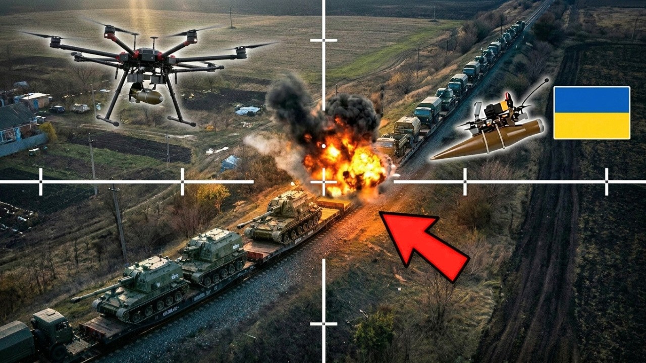 Ukrainian Drones Hit a Russian Military Train - Then It Got Worse...