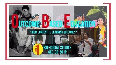 Outcome-Based Education (OBE) | RTU | CED-08-501P GROUP #1