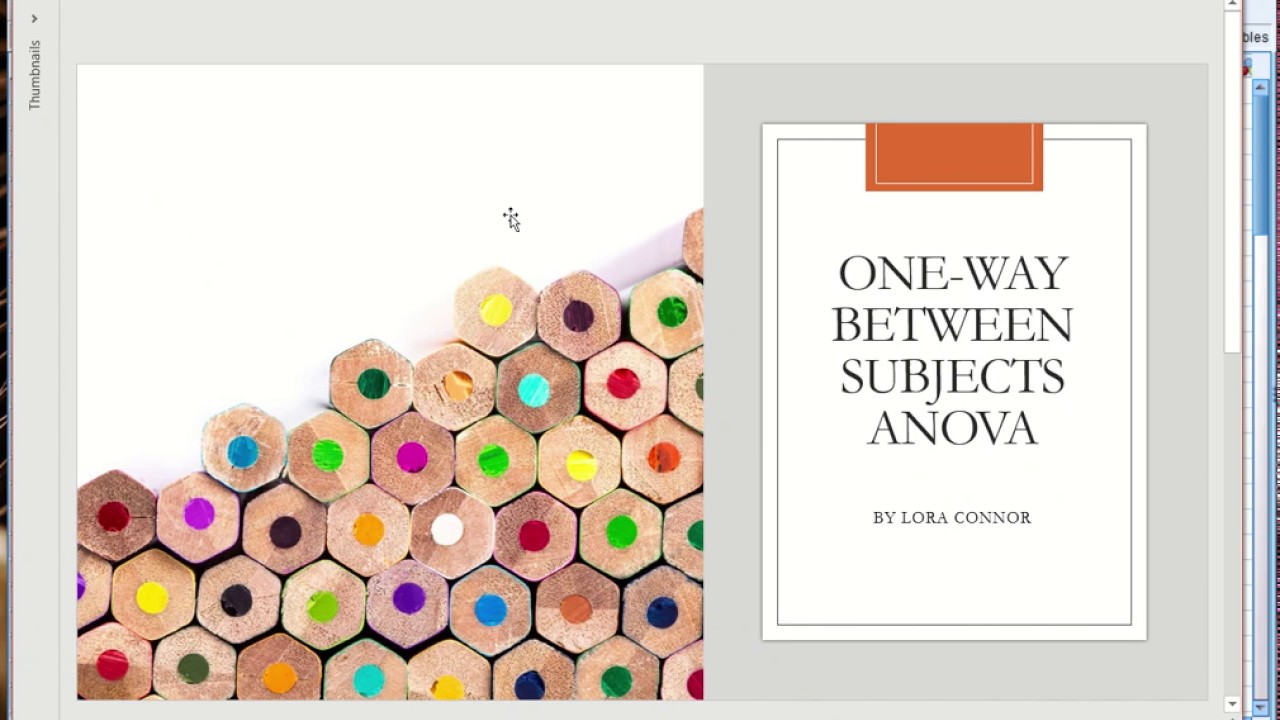 One-Way Between Subjects ANOVA in SPSS - YouTube