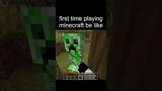 First Time Playing Minecraft Be Like