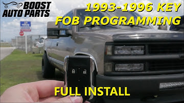 2015+ Style Chrome Key Fob Programming Guide for (1993-1996) GM Trucks - Boost Auto Parts