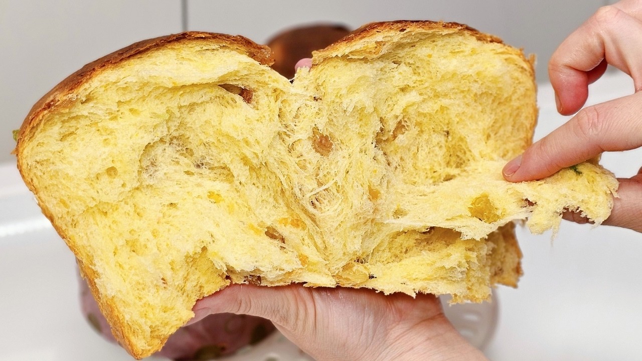 Целый МЕСЯЦ КАК ПУХ!На СЛИВКАХ из ОБЫЧНОЙ МУКИ!Панеттоне на НОЧНОЙ Опаре✅️Проверенный рецепт