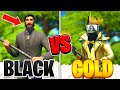 I hosted a BLACK vs GOLD Fashion Show in Fortnite... (BEST BLACK AND GOLD SKIN COMBOS)