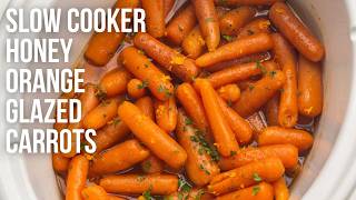 Slow Cooker Honey Orange Glazed Carrots l The Recipe Rebel