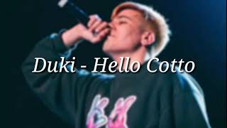 DUKI - HELLO COTTO (Letra + Descarga)