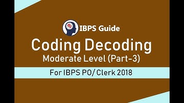Important Coding Decoding Questions Moderate Level (Part-3) IBPS PO/ Clerk Prelims 2018