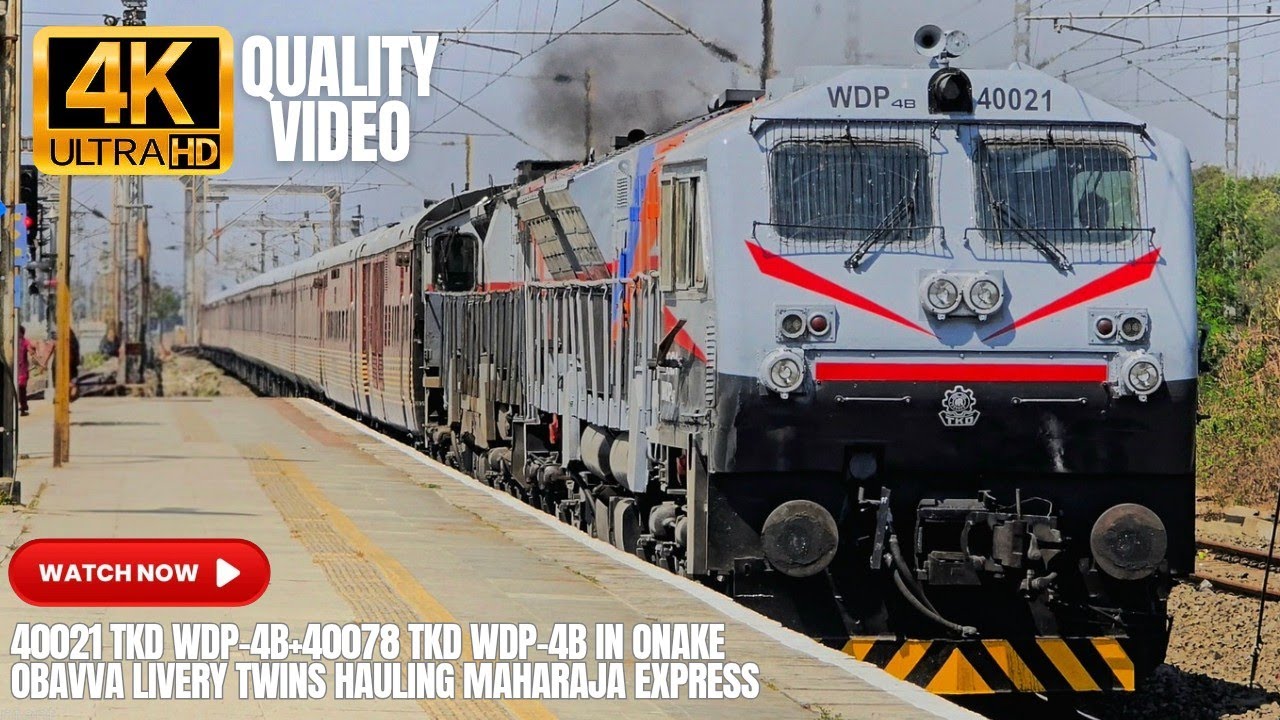 [PART-130]40078 TKD WDP-4B IN ONAKE OBAVVA LIVERY+40021 TKD WDP-4B TWINS 