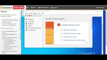 11.4.5 Add Role Services for DFS and Create a Namespace: TestOut