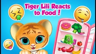 Baby Tiger Lili Reacts to FOOD 🍔🍋🍩 Baby Tiger Care 🐯 TutoTOONS screenshot 4