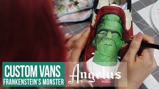 How to Paint On Black Vans | Custom Shoes | Angelus Paint