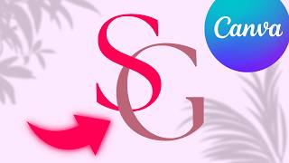 How to InterLock Letters in Canva   EASY Tutorial