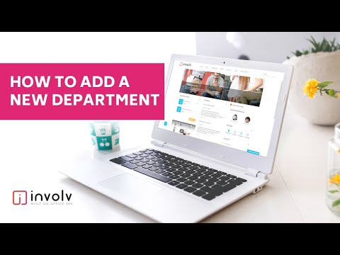 How to add a new department with Involv Intranet