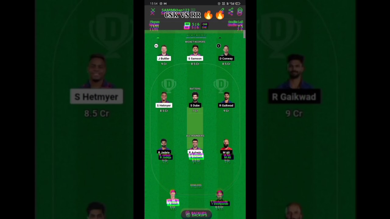 CSK VS RR TODAY DREAM 11 TEAM | CSK VS RR GRAND LEAGUE TEAM | TEAM PREDICTION | IPL 2023 