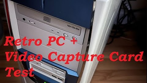 Retro PC + Video Capture Card Test on Feb. 5, 2023