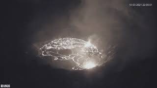 Timelapse Shows Activity In Kilauea Volcanos Crater