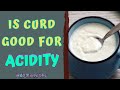 IS CURD GOOD FOR ACIDITY?