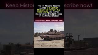 M1 Abrams Gun Is GERMAN. Rheinmetall RH-120. 5.3 Meters. 3.3 Tonnes. Built In USA.