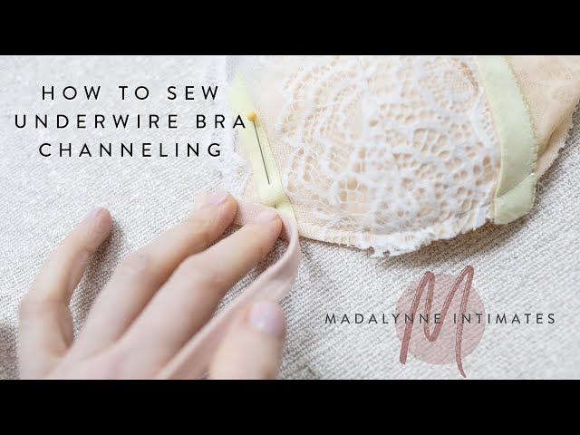 Bra Making Tutorial: How to Sew Underwire Bra Channeling (IG Live