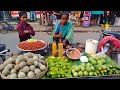 Hard Working Woman Selling SPECIAL Tasty Masala STAR FRUIT / GUAVA / WOOD APPLE For Family in India