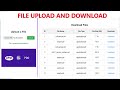 Upload and Download file using PHP PDO and MYSQL Database