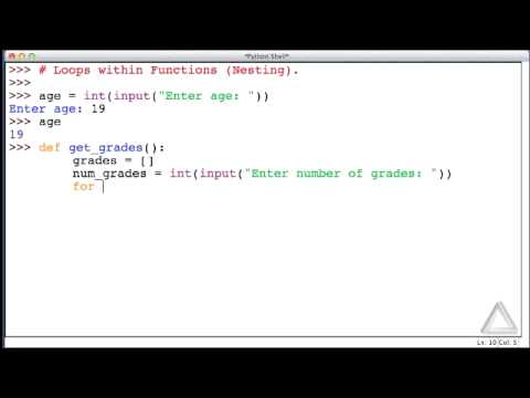 Unit 08 Video 8: Loops within Functions - YouTube