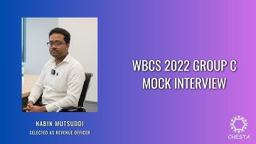 WBCS 2022 Group C Mock Interview | Nabin Mutsuddi | Selected as Revenue Officer