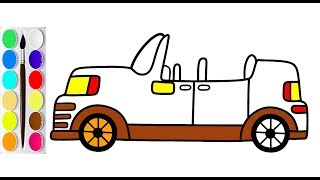 How To Draw A Convertible Car Easy Drawing