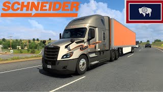 American Truck Simulator - Schneider Logistics Inc - Wyoming by RigBar Gaming  66 views 2 months ago 4 minutes, 38 seconds