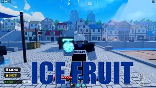 Ice fruit showcase in Pirate Legacy Roblox. 2024
