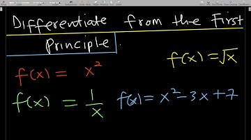 Differentiating some polynomial functions from First principle
