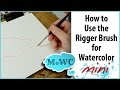 How to Use a Rigger Brush for Watercolor