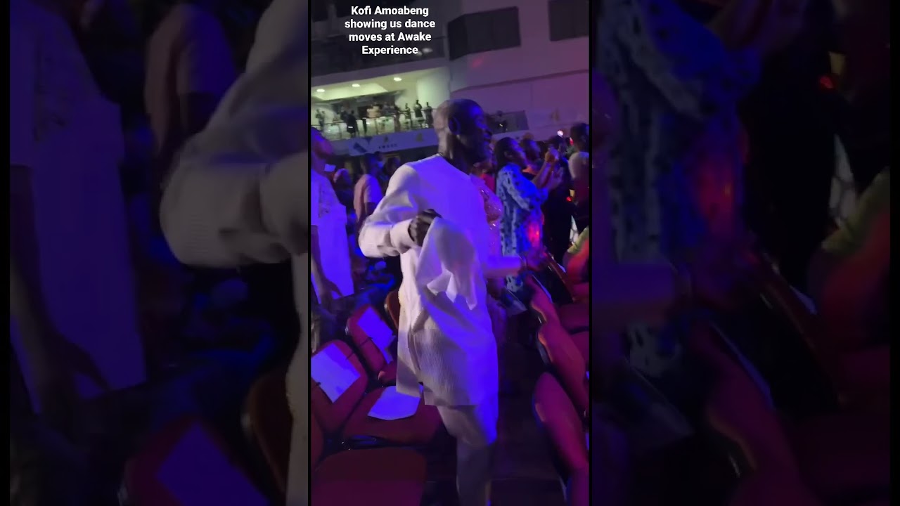 CEO of fmr UT Bank, KOFI AMOABENG dancing at Awake Experience. Happy birthday 71st birthday to him