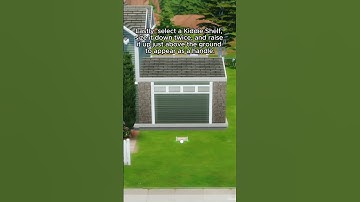 How to Build a Garage with Driveway in The Sims 4 🚗✨