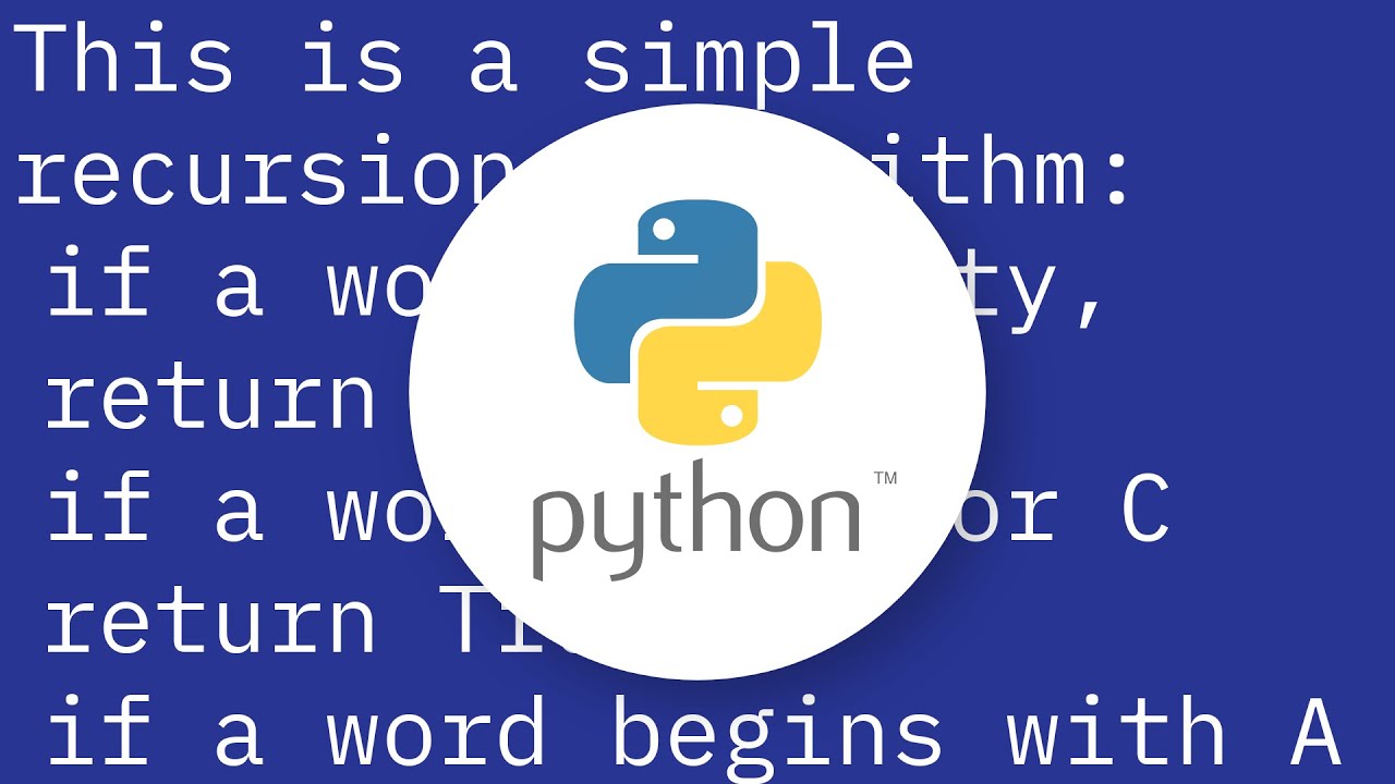 Python Determine If A Word Is In This Language Or Not YouTube
