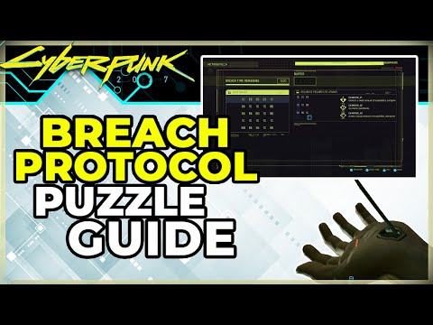 HOW BREACH PROTOCOL WORKS - CYBERPUNK 2077 - CODE METRIX, BUFFER, SEQUENCE REQUIRED TO UPLOAD PUZZLE