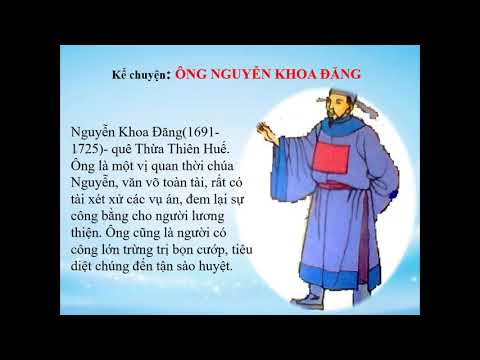 Tiếng Việt 5 - Kể chuyện - Bài: Ông Nguyễn Khoa Đăng