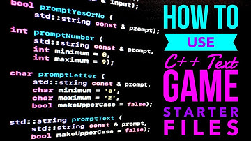 How To Use The Starter Files Included In The C++ Game Starter Template System.