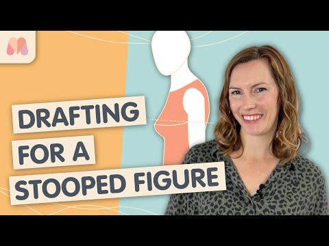 Pattern Drafting For Beginners Part 38 | Bodice Block Alterations | Balance for a Stooped Figure