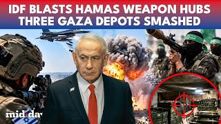IDF SMASHES Three HAMAS WEAPON Depots In Gaza As Kalashnikovs And RPGS Are Wiped Out | WATCH