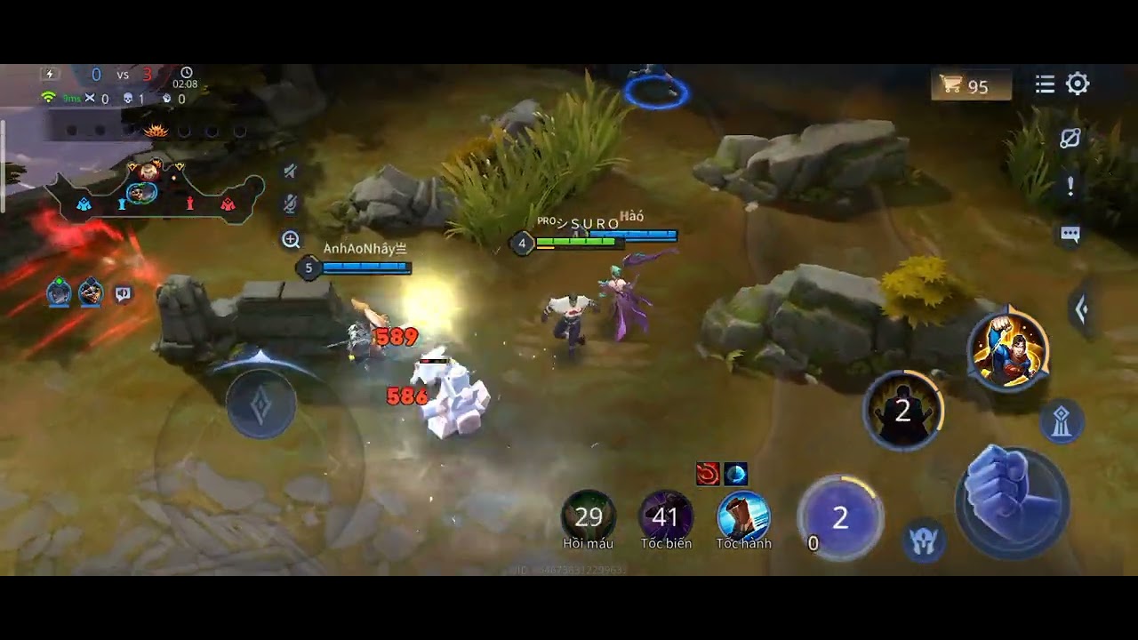 roolock chóc tạ quá phải cứu cả team 😿