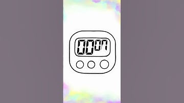 Draw a cute stopwatch #cartoon #shorts #doodle #easydrawing #cute #drawing #illustration  #art