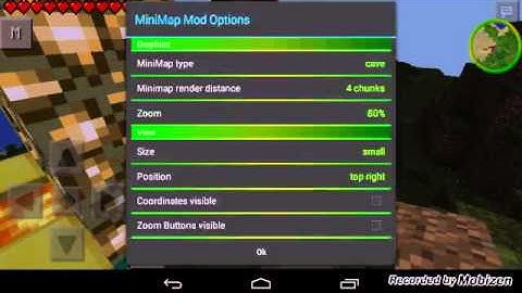 MCPE Mini Map mod(MKRCINEMA)