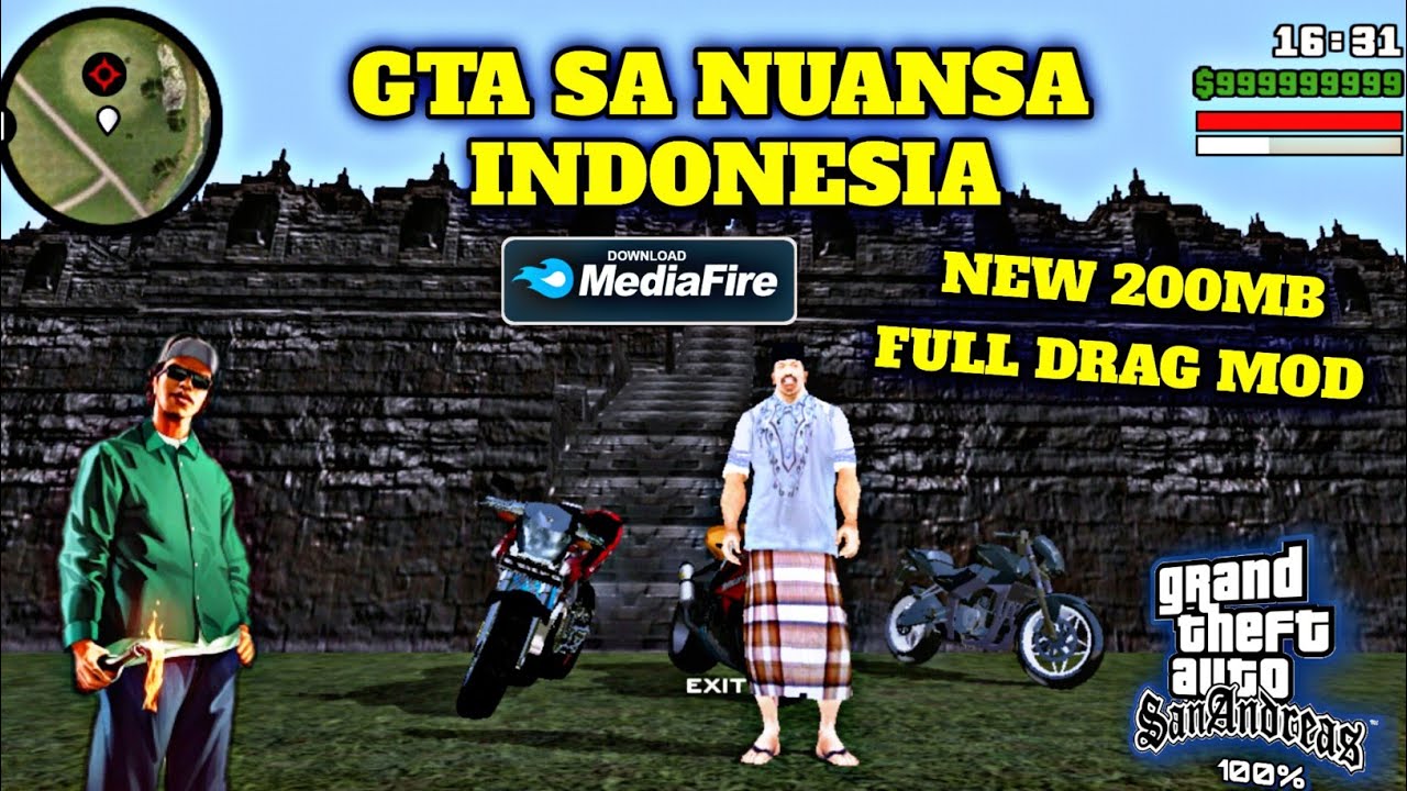 GTA SA LITE NUANSA INDONESIA TERBARU FULL MOD DRAG ALL